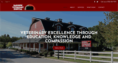 Desktop Screenshot of barnsidevethospital.com